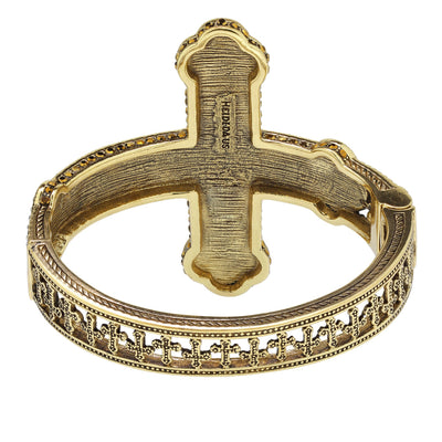 Heidi Daus®"Pure Heaven" Enamel Crystal Cross Bracelet - Heidi Daus®