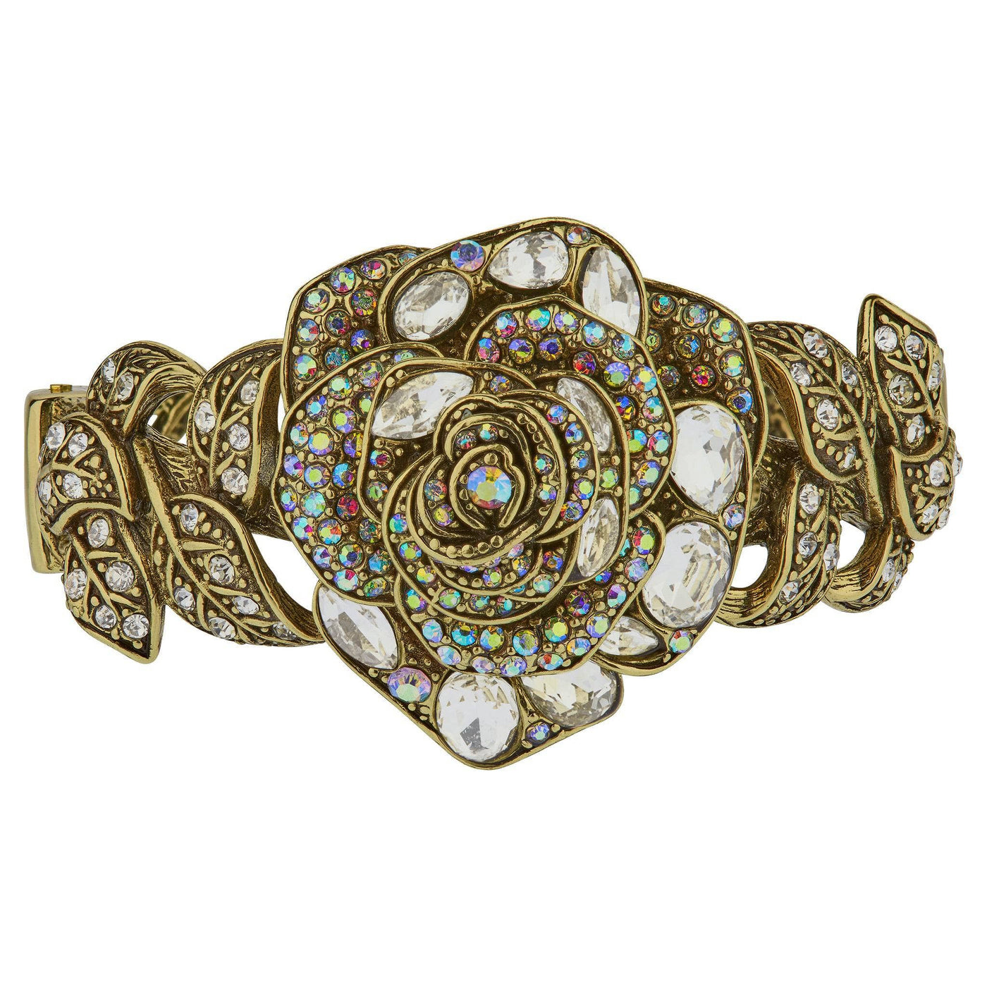 HEIDI DAUS®"Enchanted Beauty" Crystal Floral Cuff Bracelet