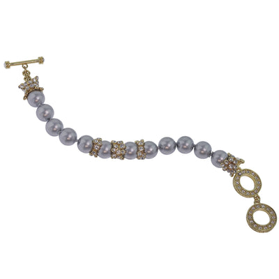 HEIDI DAUS®"Elegant Tear Drop" Beaded Crystal Toggle Bracelet