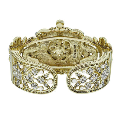 HEIDI DAUS® "Royal Suite" Beaded Crystal Floral Bracelet