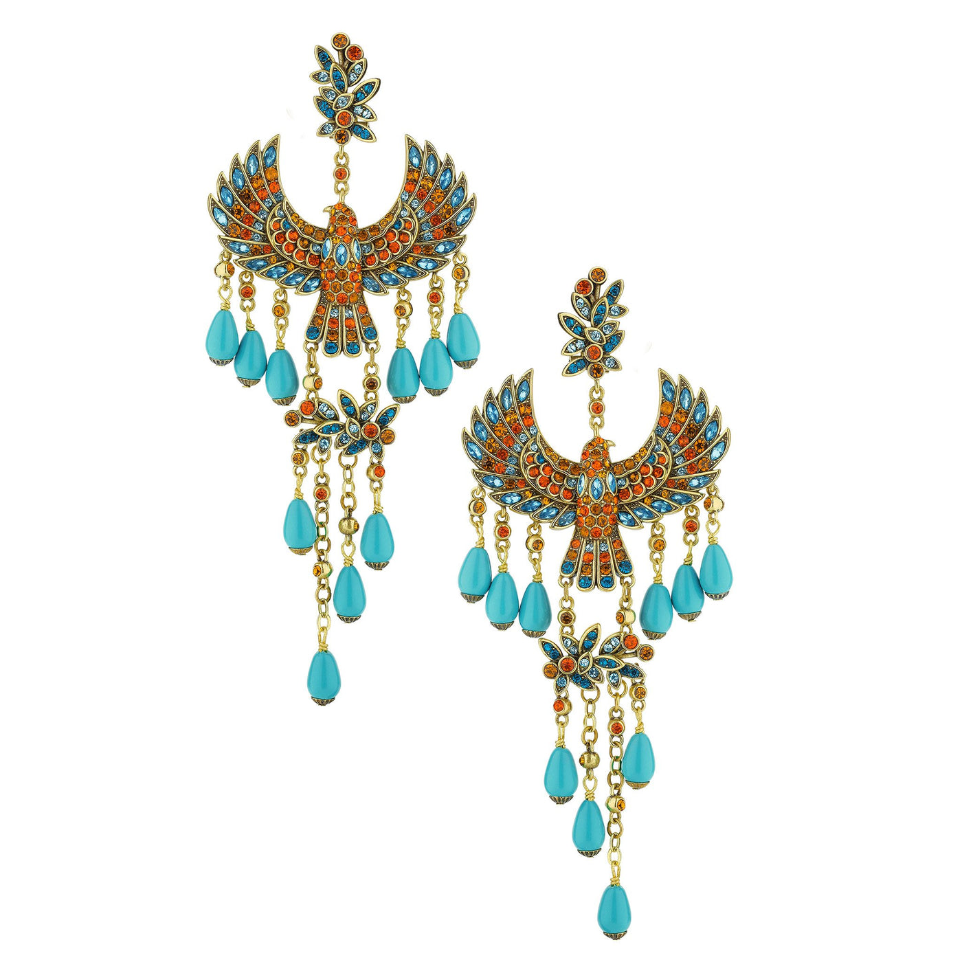 HEIDI DAUS®"Goddess of the Sky" Crystal and Beaded Earrings - Heidi Daus®