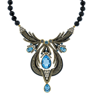 Heidi Daus® "Draped In Deco" Enamel & Crystal Deco Necklace - Heidi Daus®