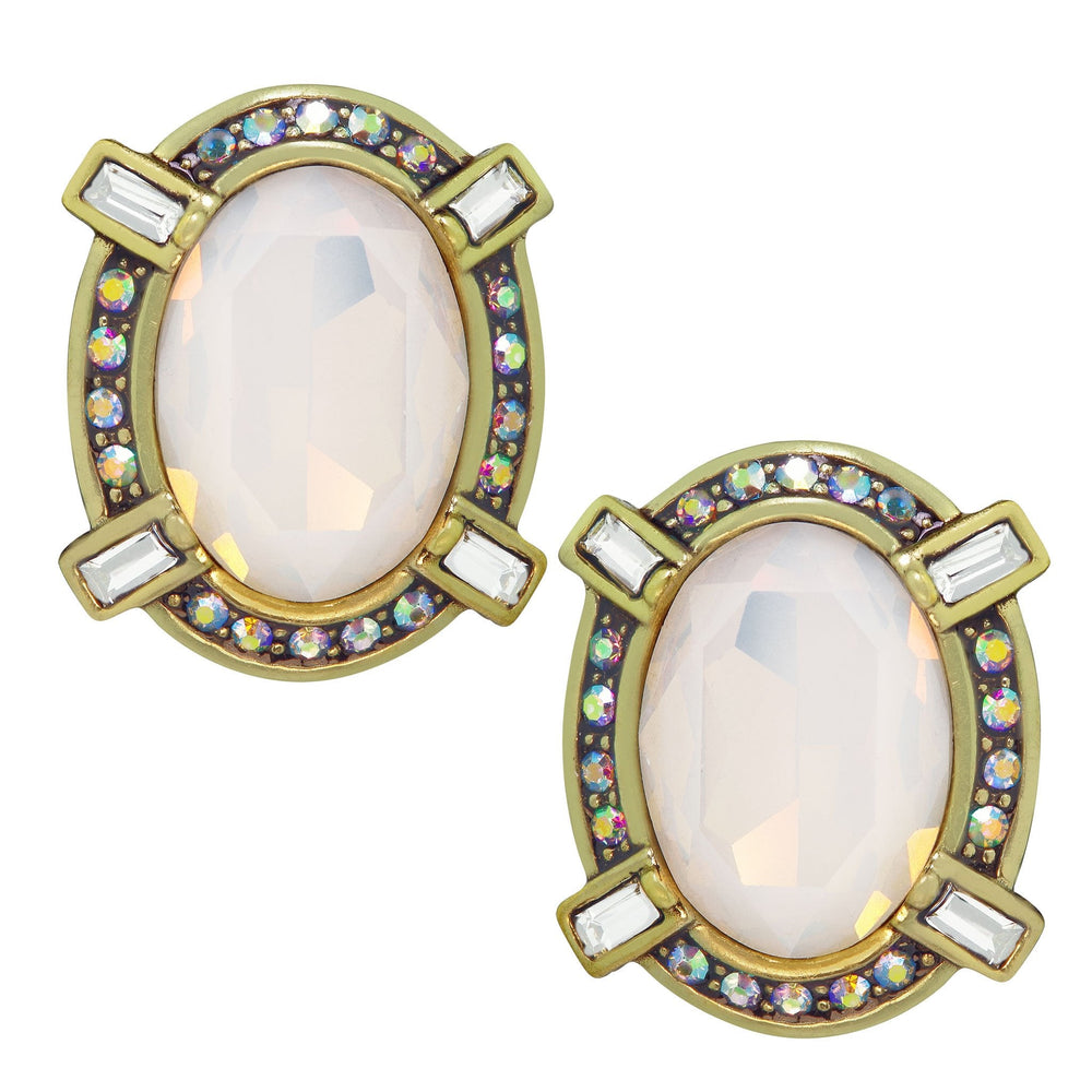 Heidi Daus®"Bold & Beautiful" Crystal Button Earring HEIDI DAUS®