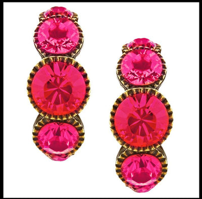 "Sparkling Essentials" Crystal Half-Hoop Earrings - HEIDI DAUS®