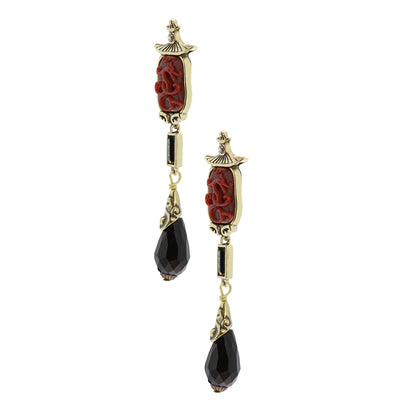 HEIDI DAUS®"Collective Wisdom" Crystal Resin Chinoise Dangle Earrings - Heidi Daus®