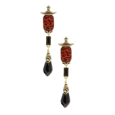 HEIDI DAUS®"Collective Wisdom" Crystal Resin Chinoise Dangle Earrings - Heidi Daus®