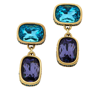 Heidi Daus® "Double Play" Crystal Drop Earrings