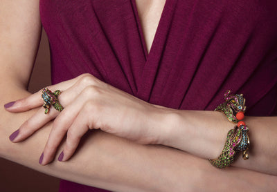 HEIDI DAUS®"Power Presence" Beaded Crystal Dragon Bracelet