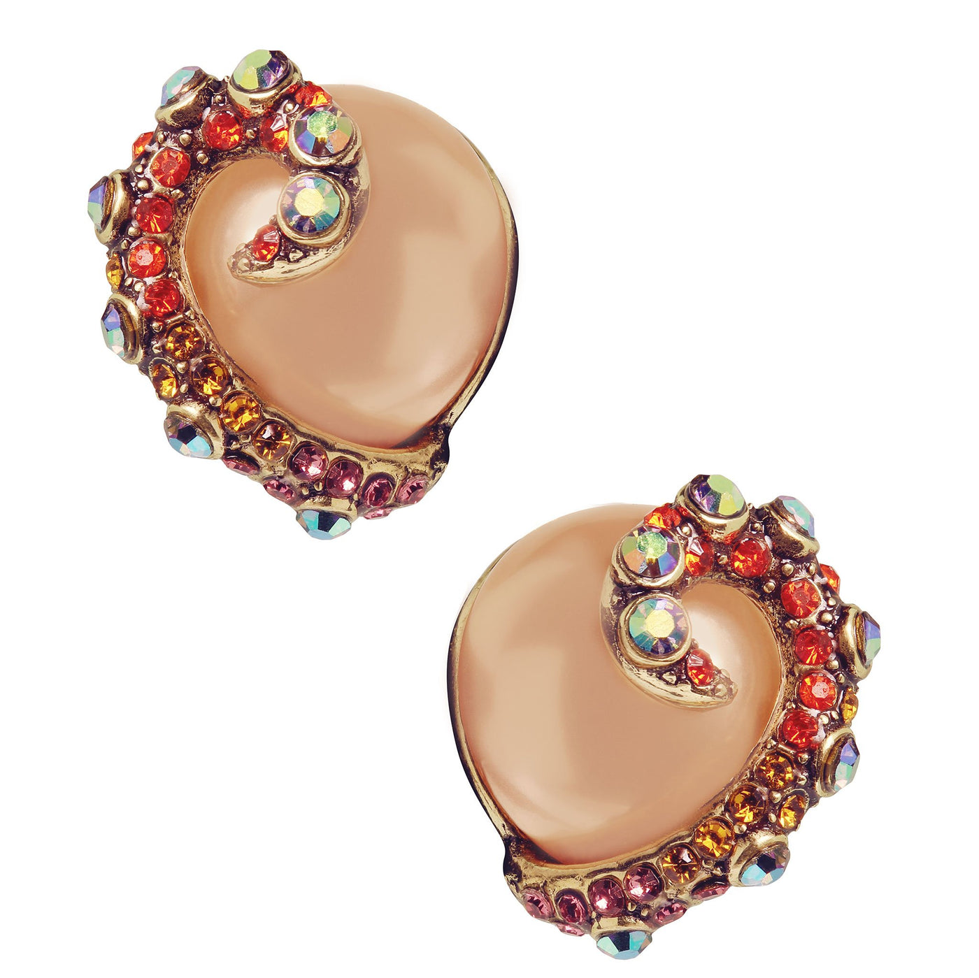 HEIDI DAUS®"Deep Dive Dazzle" Beaded Crystal Button Earrings - Heidi Daus®