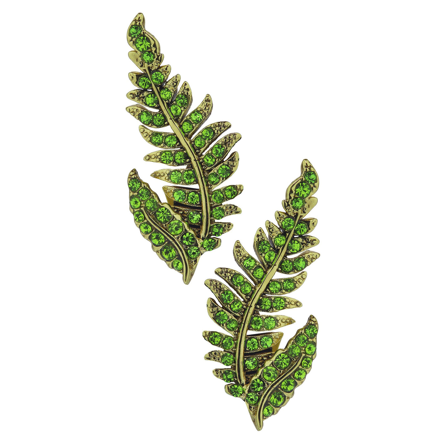 HEIDI DAUS®"Le Fern" Crystal Floral Earrings - Heidi Daus®