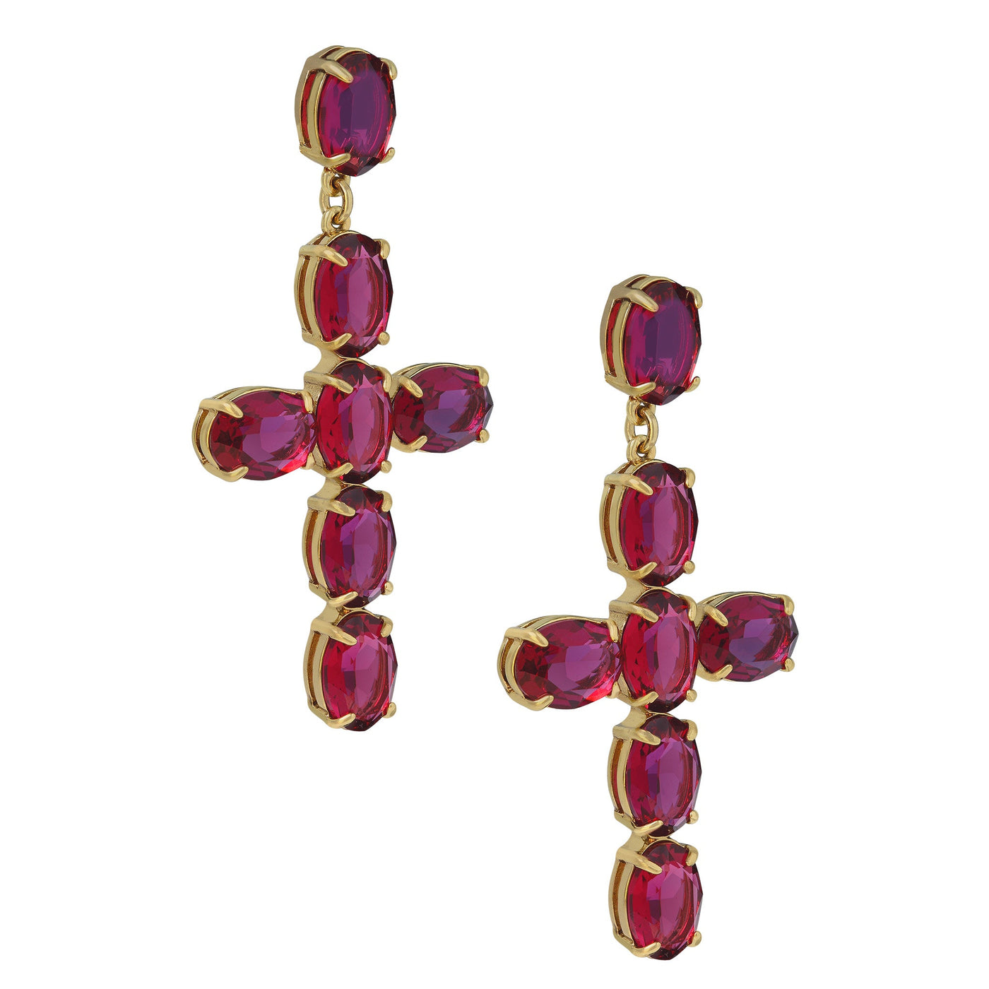 HEIDI DAUS®"Heavenly Rocks" Crystal Cross Dangle Earrings