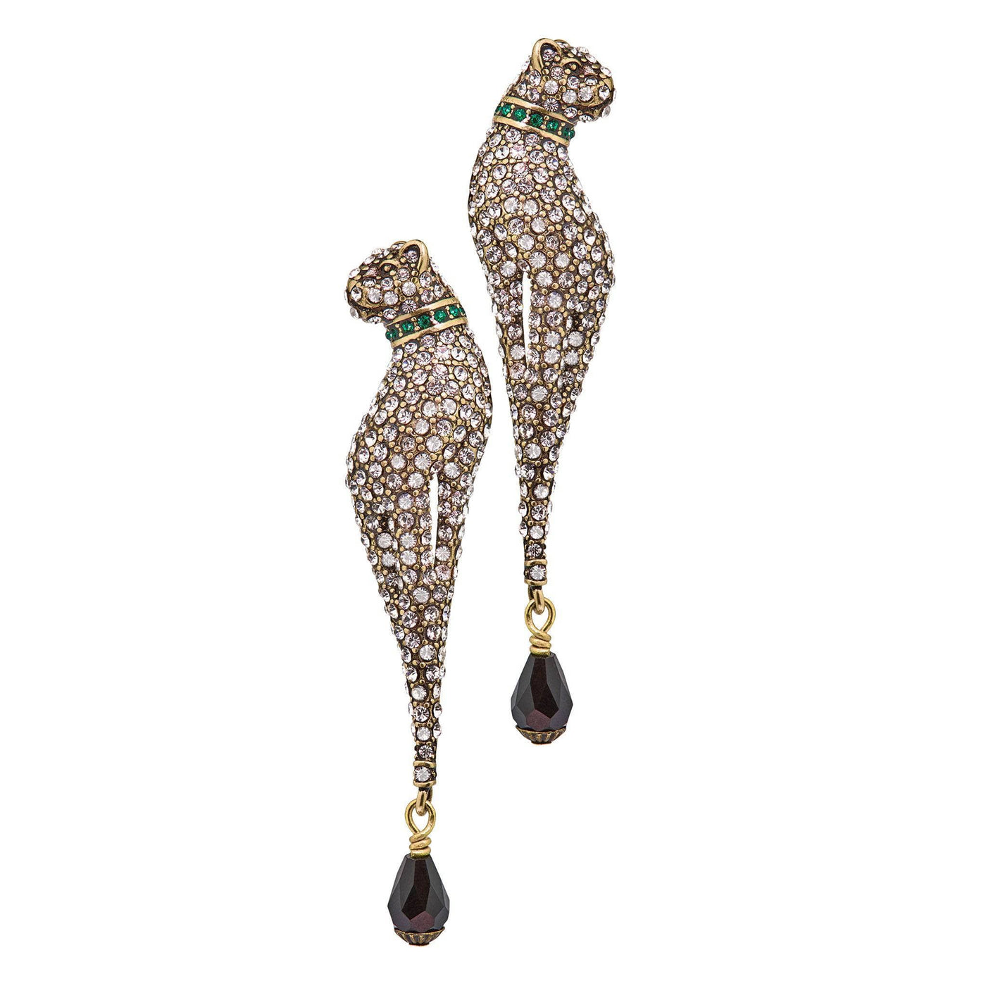 HEIDI DAUS®"Joanie's Divine Feline" Beaded Crystal Cat Earrings