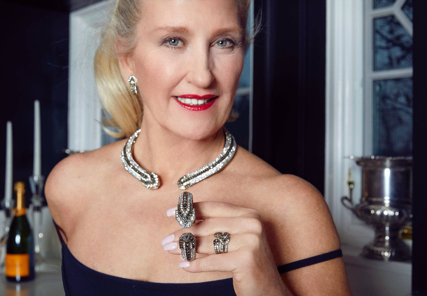 HEIDI DAUS®"Deluxe Decoratif" Crystal Ring Set
