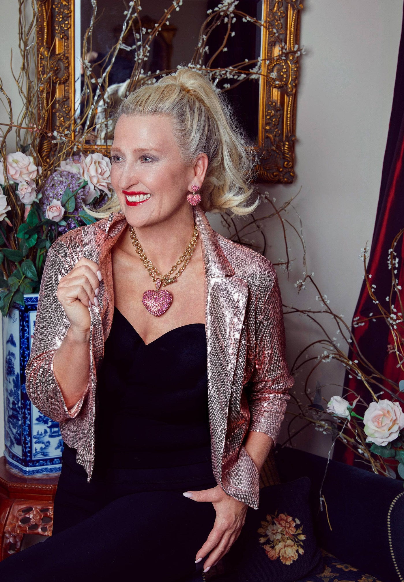 HEIDI DAUS®"Love, Heidi Style" Chain Crystal Heart Enhancer Toggle Necklace HEIDI DAUS®