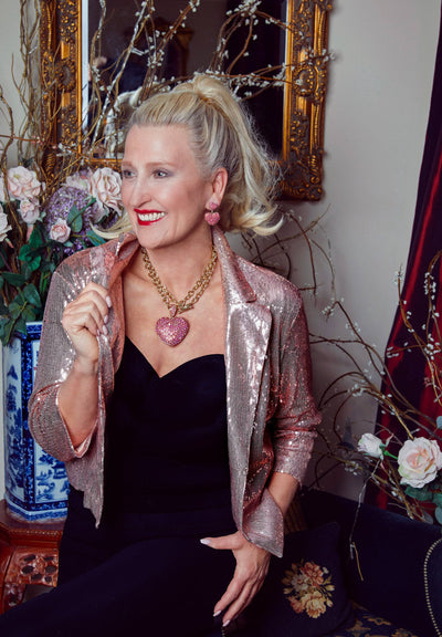 HEIDI DAUS®"Love, Heidi Style" Chain Crystal Heart Enhancer Toggle Necklace HEIDI DAUS®