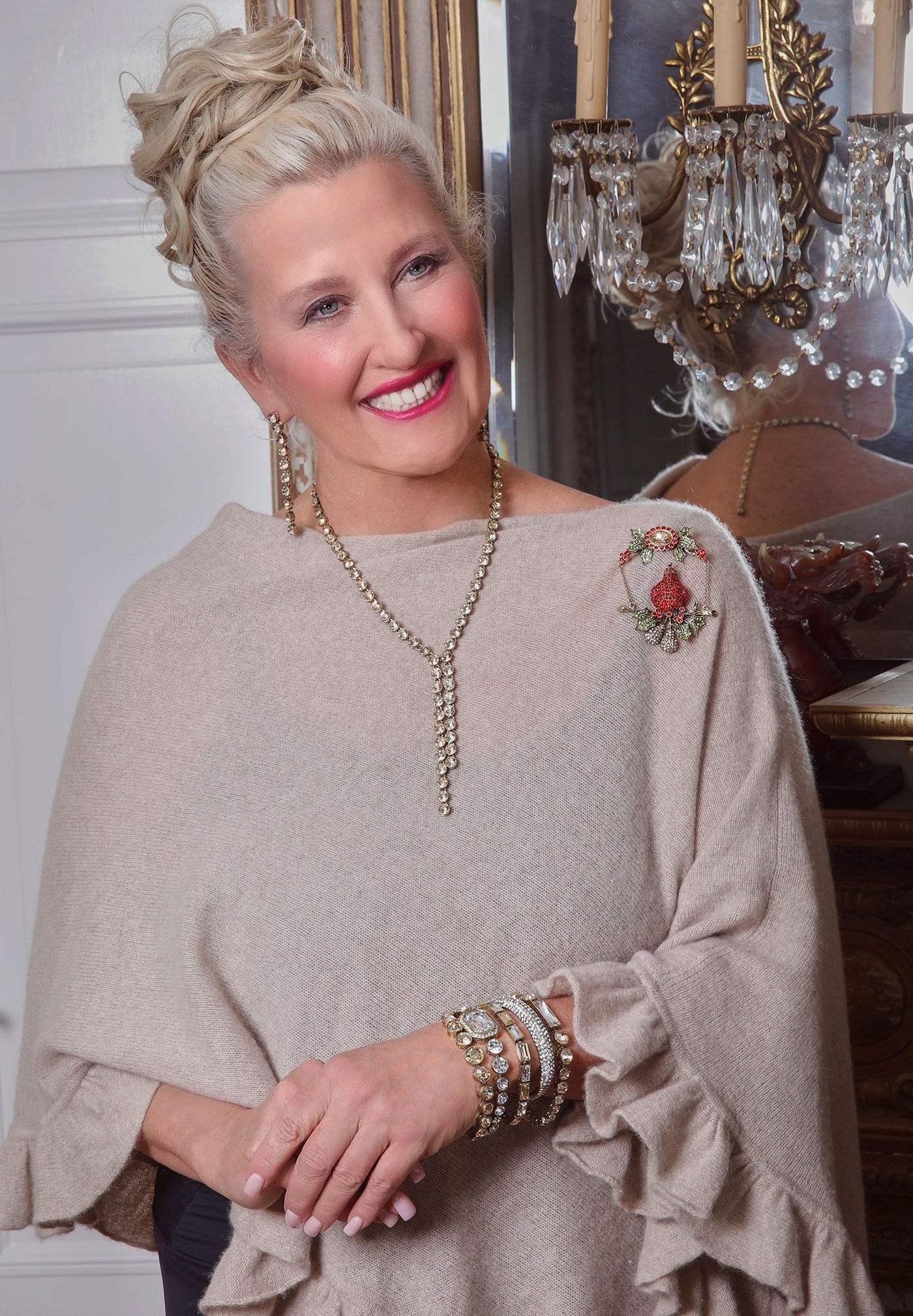 Heidi Daus®"On Line" Baguette Cut Crystal Layout Bracelet