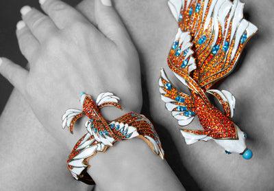 HEIDI DAUS® "Queen Koi" Crystal & Enamel Koi Fish Bracelet