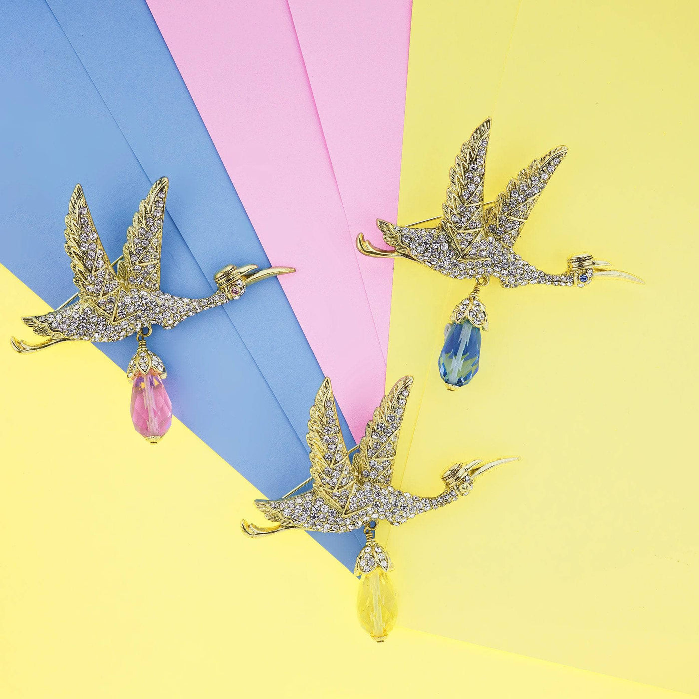 HEIDI DAUS®"A Very Special Delivery" Beaded Crystal Stork Pin