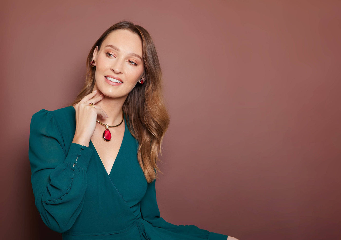 HEIDI DAUS® "Jumbo Tear Drop Rocks" Crystal Collar Enhancer Necklace HEIDI DAUS®