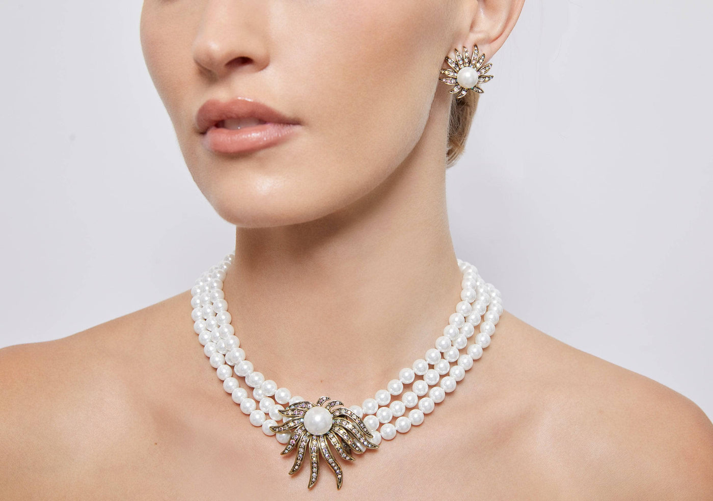 HEIDI DAUS®"Sublime Star" Beaded Crystal Star Button Earrings