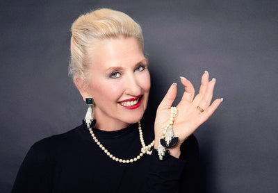 HEIDI DAUS® "Avant Garde" Beaded Resin Crystal Deco Lariat Necklace HEIDI DAUS®