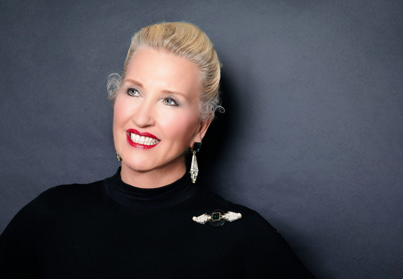 HEIDI DAUS® "Avant Garde" Beaded Resin Crystal Deco Pin HEIDI DAUS®