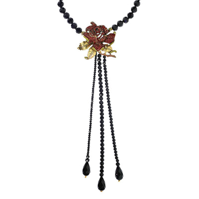 HEIDI DAUS®"Rose Elegance" Crystal Floral Drop Necklace - Heidi Daus®