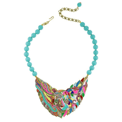 HEIDI DAUS® "Creative Camouflage" Beaded Enamel Crystal Tiger Necklace - Heidi Daus®