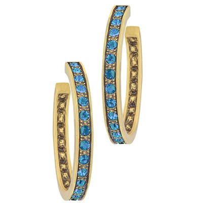 HEIDI DAUS®"Mega Hoop" Crystal Hoop Earrings