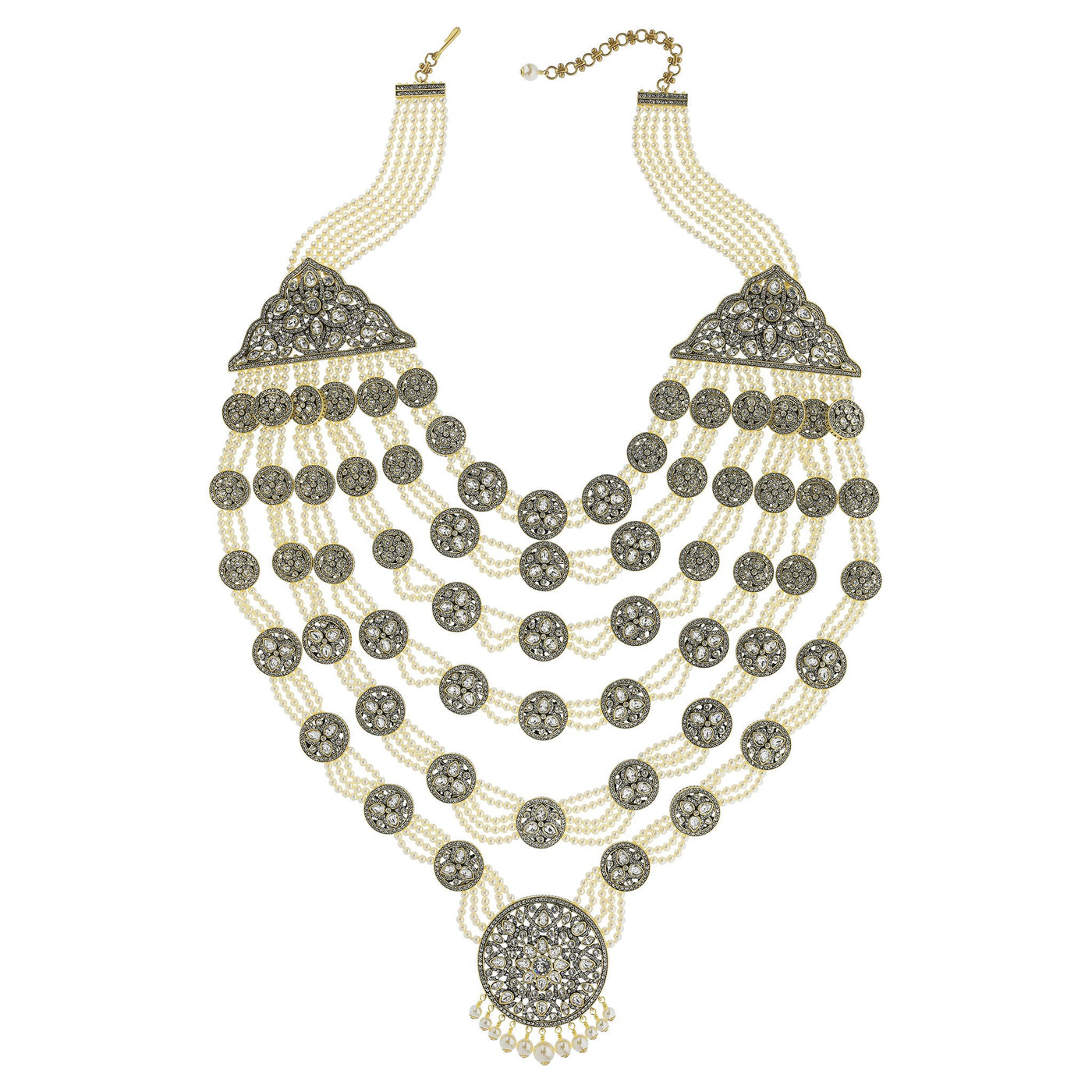 Heidi Daus® "Goddess Of Love" Swarovski & Pearl Iconic Statement Necklace - Heidi Daus®
