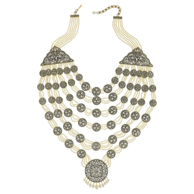 Heidi Daus® "Goddess Of Love" Swarovski & Pearl Iconic Statement Necklace - Heidi Daus®