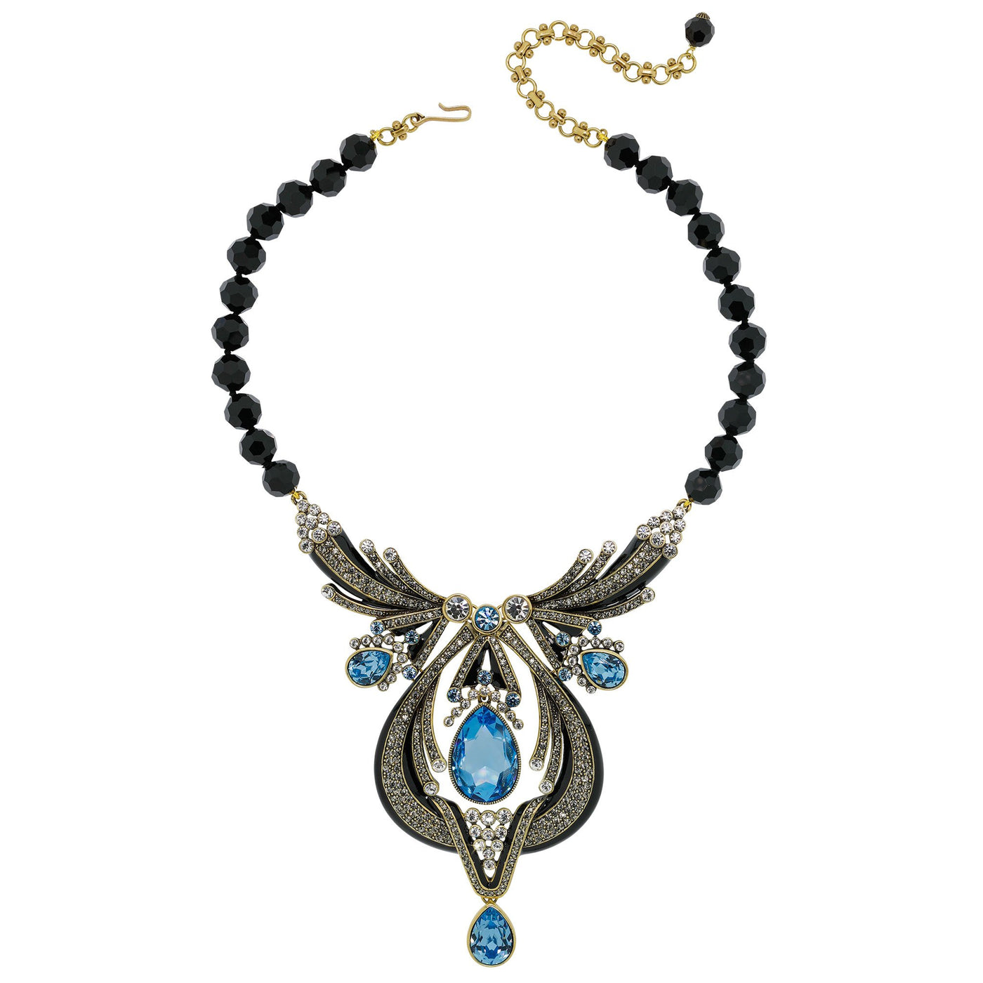Heidi Daus® "Draped In Deco" Enamel & Crystal Deco Necklace - Heidi Daus®