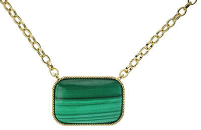 Harlow & Dylan by HEIDI DAUS®"Emerald Road" Malachite Necklace