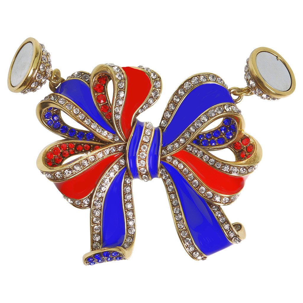 HEIDI DAUS®"Feminine Touch" Enamel Crystal Bow Magnet Charm - Heidi Daus®