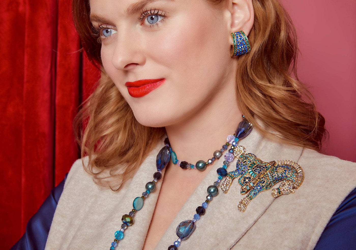 HEIDI DAUS®"Strong Horse" Crystal Horse Pin HEIDI DAUS®