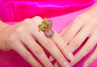 HEIDI DAUS®"Early Bloomer" Crystal Flower  Ring