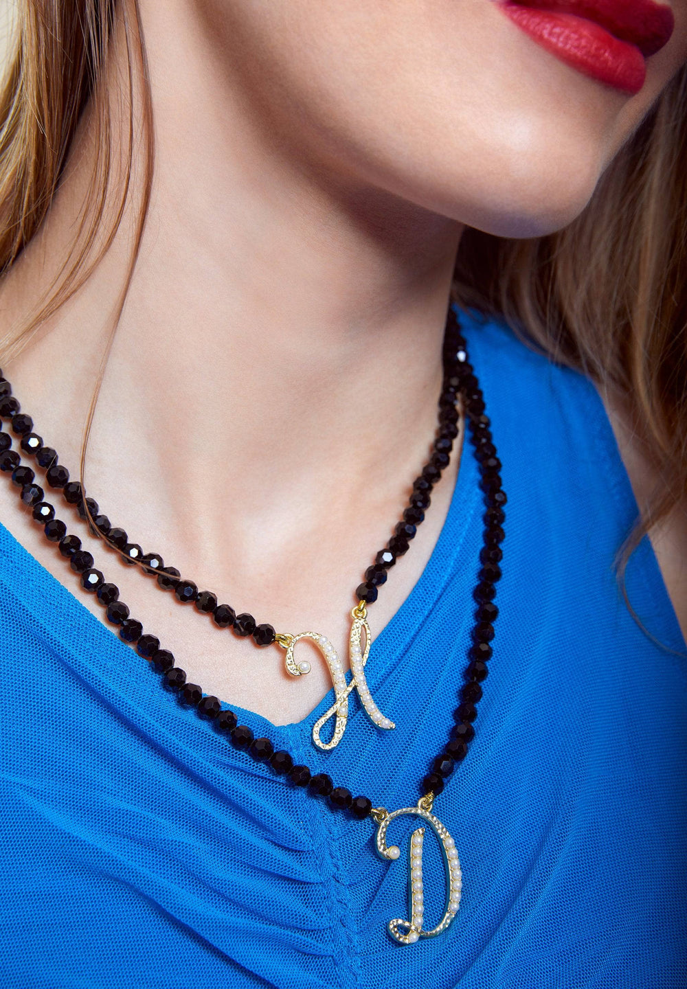Heidi Daus®"The A to Z Sparkle" Beaded Initial Letter Necklace HEIDI DAUS®