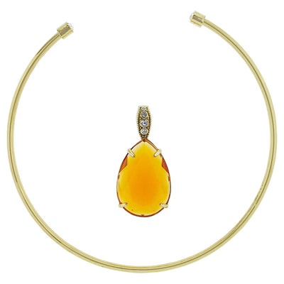 HEIDI DAUS® "Jumbo Tear Drop Rocks" Crystal Collar Enhancer Necklace HEIDI DAUS®