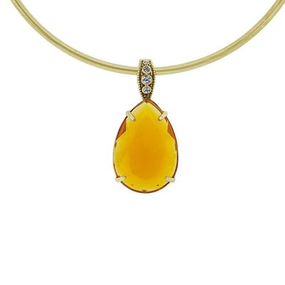 HEIDI DAUS® "Jumbo Tear Drop Rocks" Crystal Collar Enhancer Necklace HEIDI DAUS®