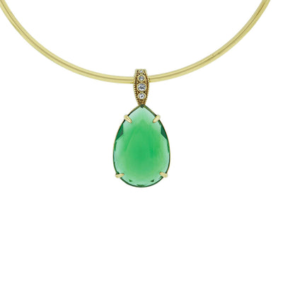 HEIDI DAUS® "Jumbo Tear Drop Rocks" Crystal Collar Enhancer Necklace HEIDI DAUS®