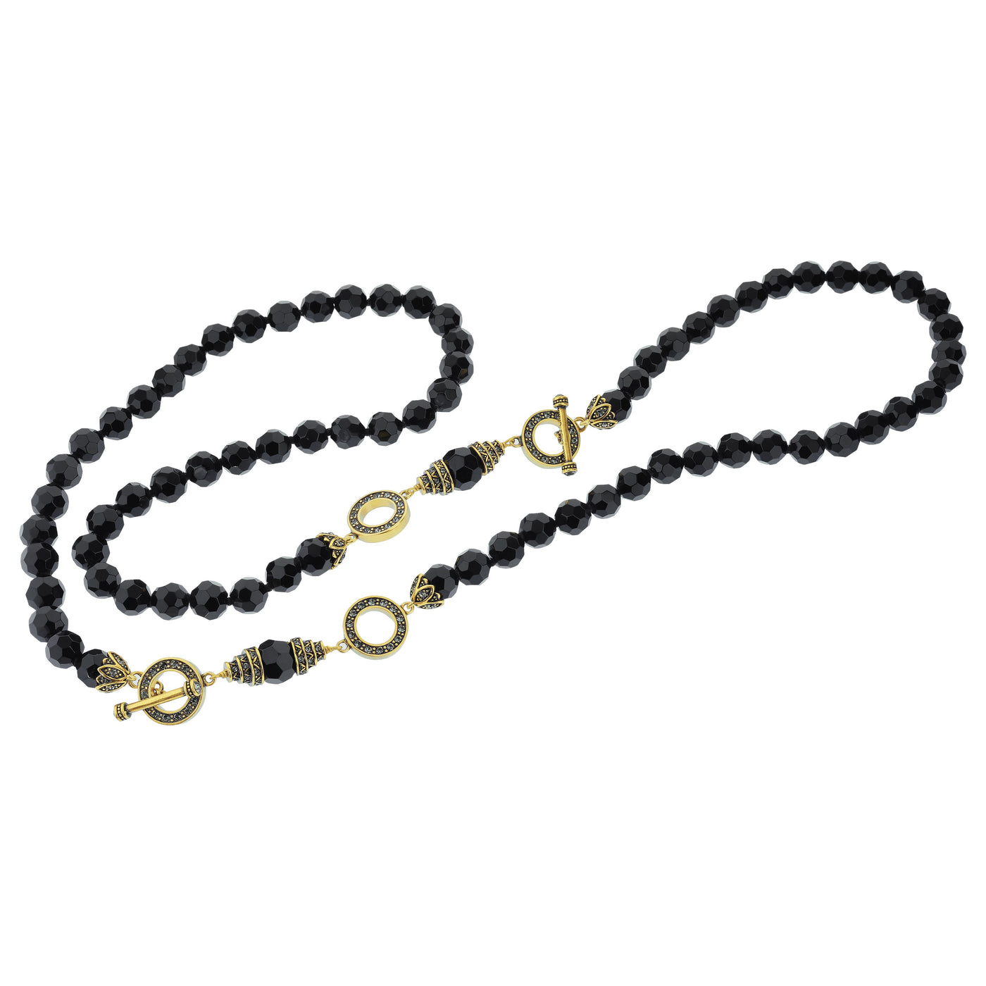 Heidi Daus®"Let Me Count The Ways" Beaded Crystal Toggle 2 Pcs Necklace - Heidi Daus®