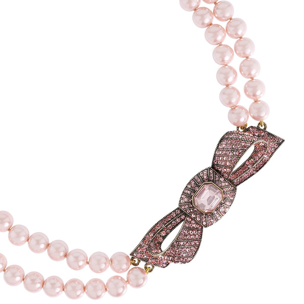 Heidi Daus®"Beaux Arts"Beaded Crystal Bow Necklace - Heidi Daus®