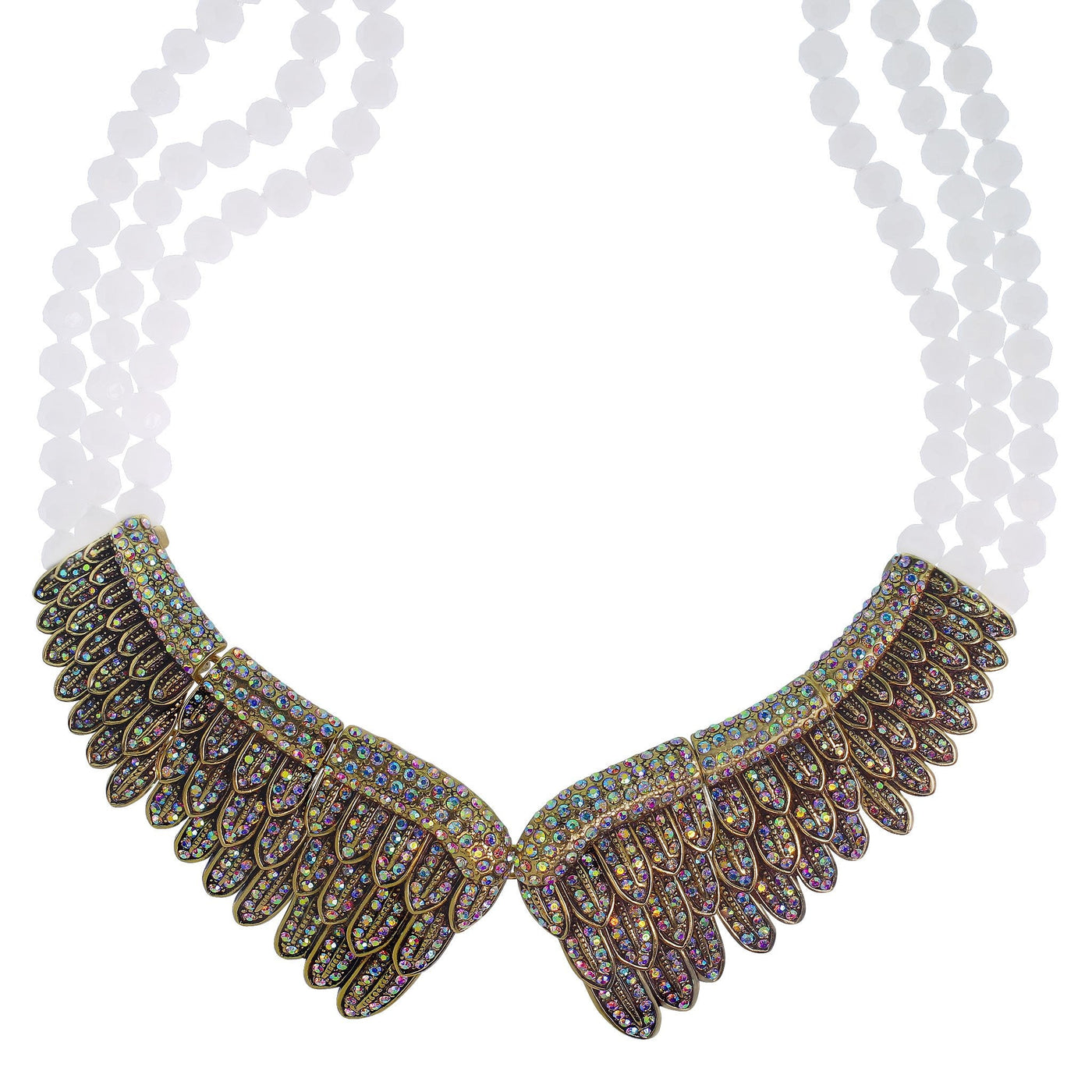 HEIDI DAUS®"Heidi's Angels" Beaded Crystal Wings Necklace HEIDI DAUS®