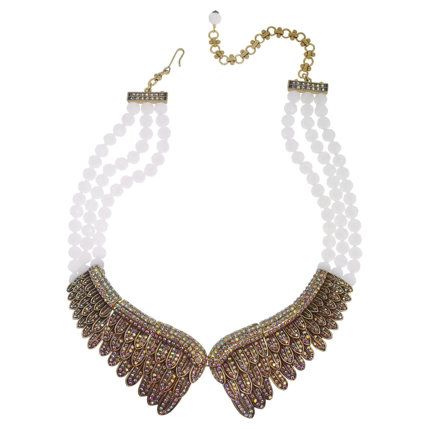 HEIDI DAUS®"Heidi's Angels" Beaded Crystal Wings Necklace HEIDI DAUS®