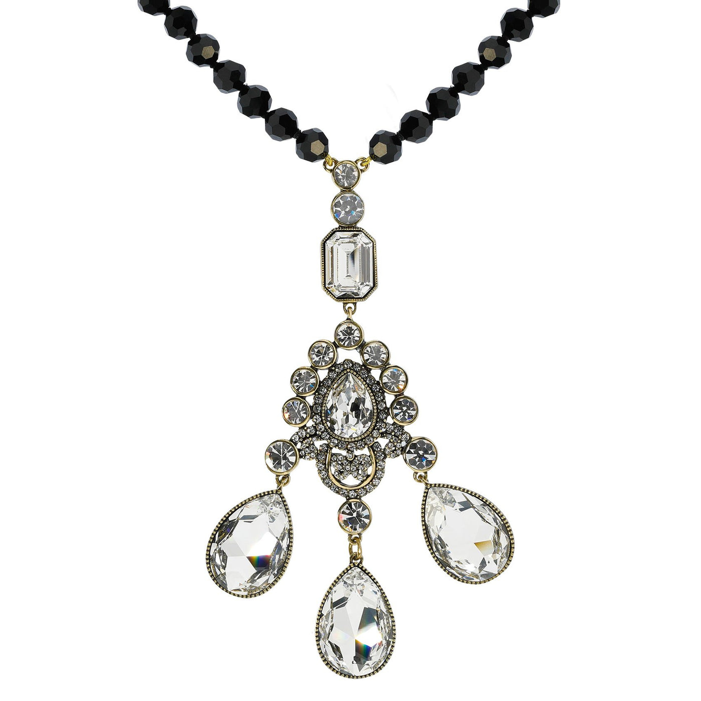HEIDI DAUS® "Clothing Optional" Beaded Crystal Drop Necklace - Heidi Daus®