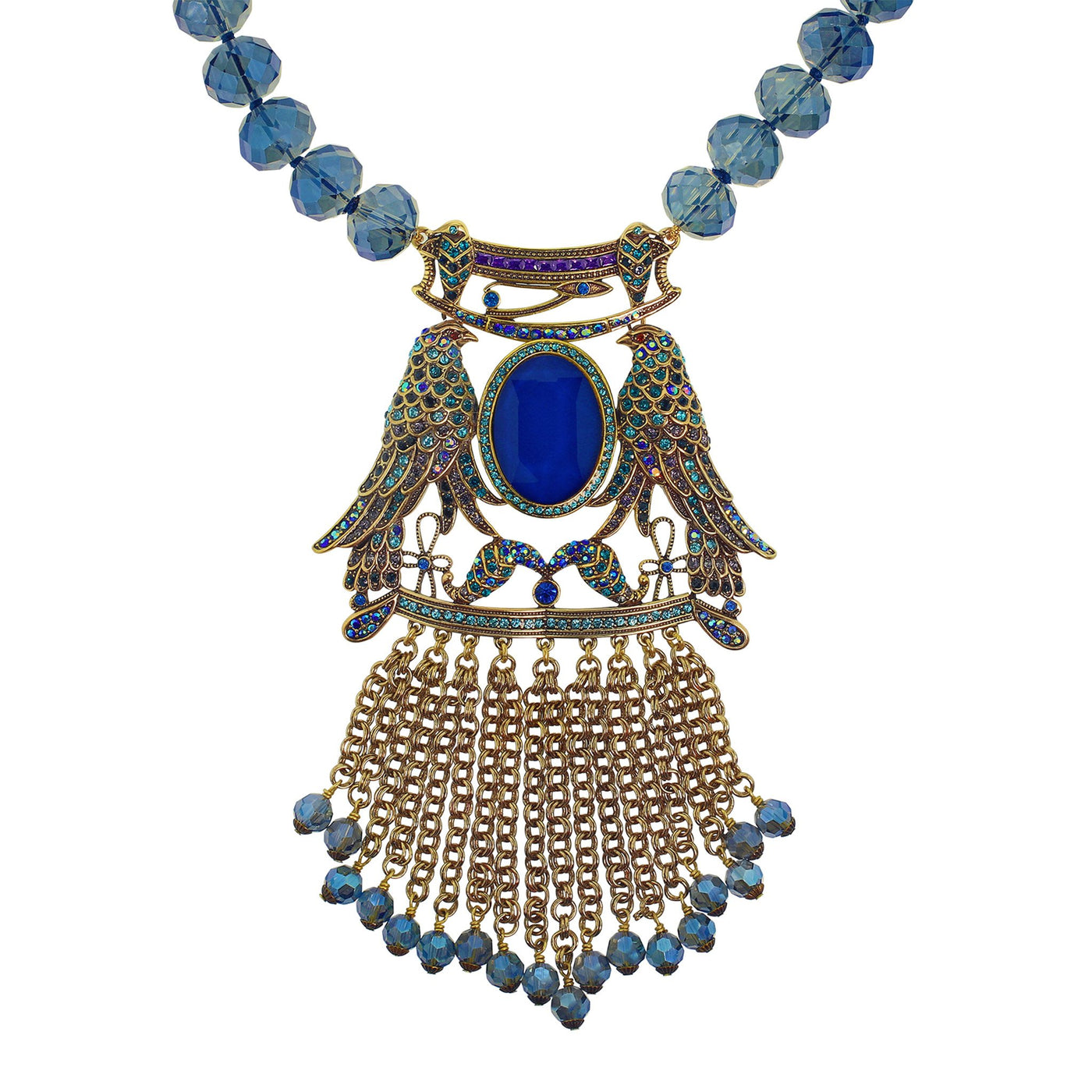 HEIDI DAUS®"Past Perfected" Enamel Beaded Crystal Bird Necklace - Heidi Daus®