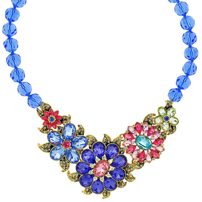 "Glorious Garden" Crystal Floral Necklace - Heidi Daus®