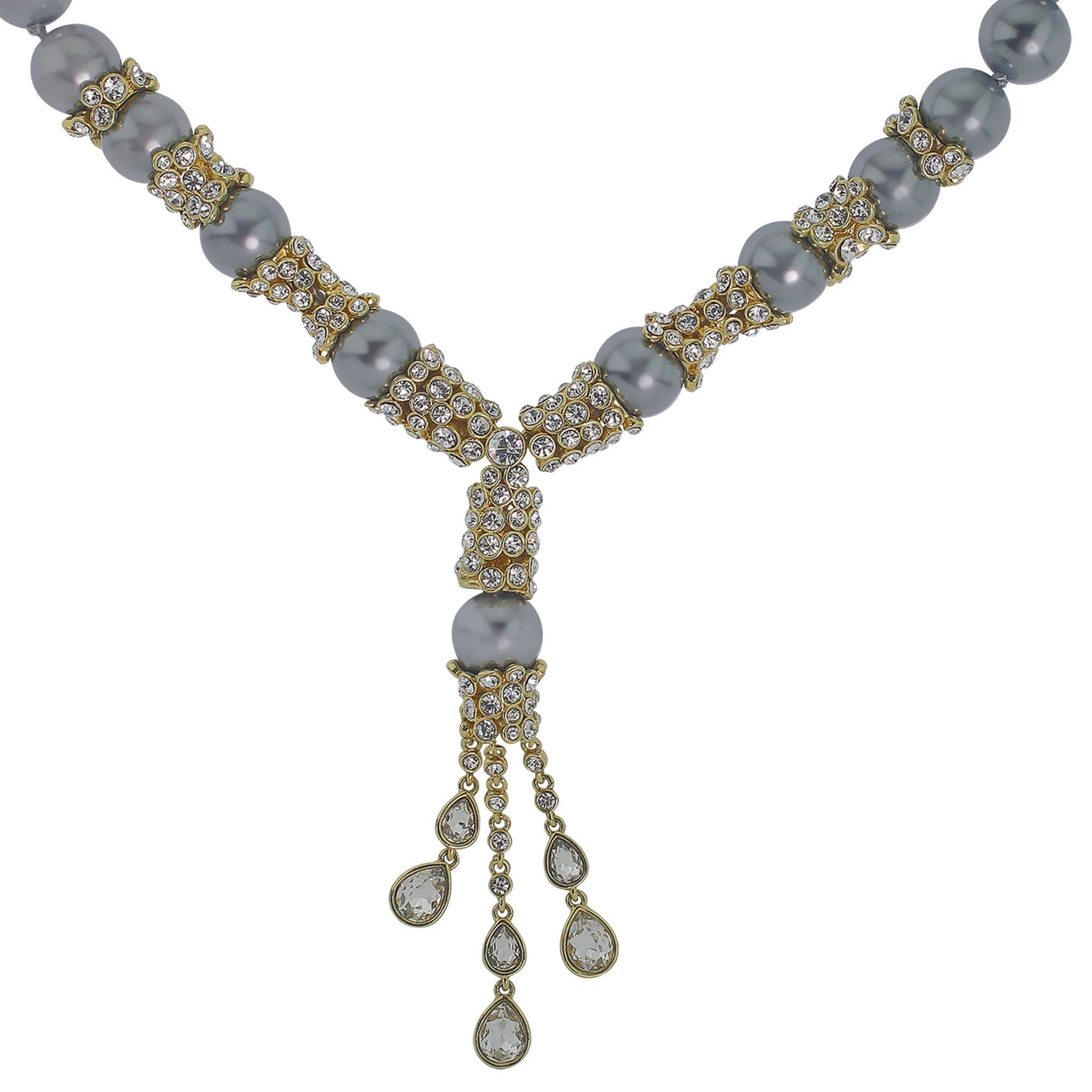 Heidi Daus® "Elegant Tear Drop" Beaded Crystal Necklace