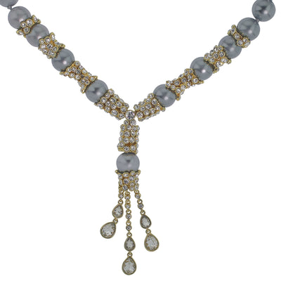 Heidi Daus® "Elegant Tear Drop" Beaded Crystal Necklace