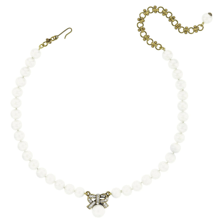 HEIDI DAUS®"Exquisite Harmony" Beaded Crystal Bow Necklace HEIDI DAUS®